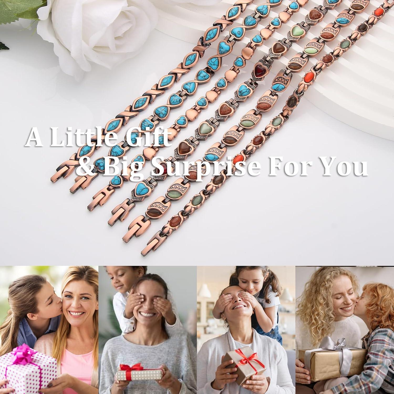 Pulsera Magnética de Cobre MagEnergy para Mujeres 99.9% Pura