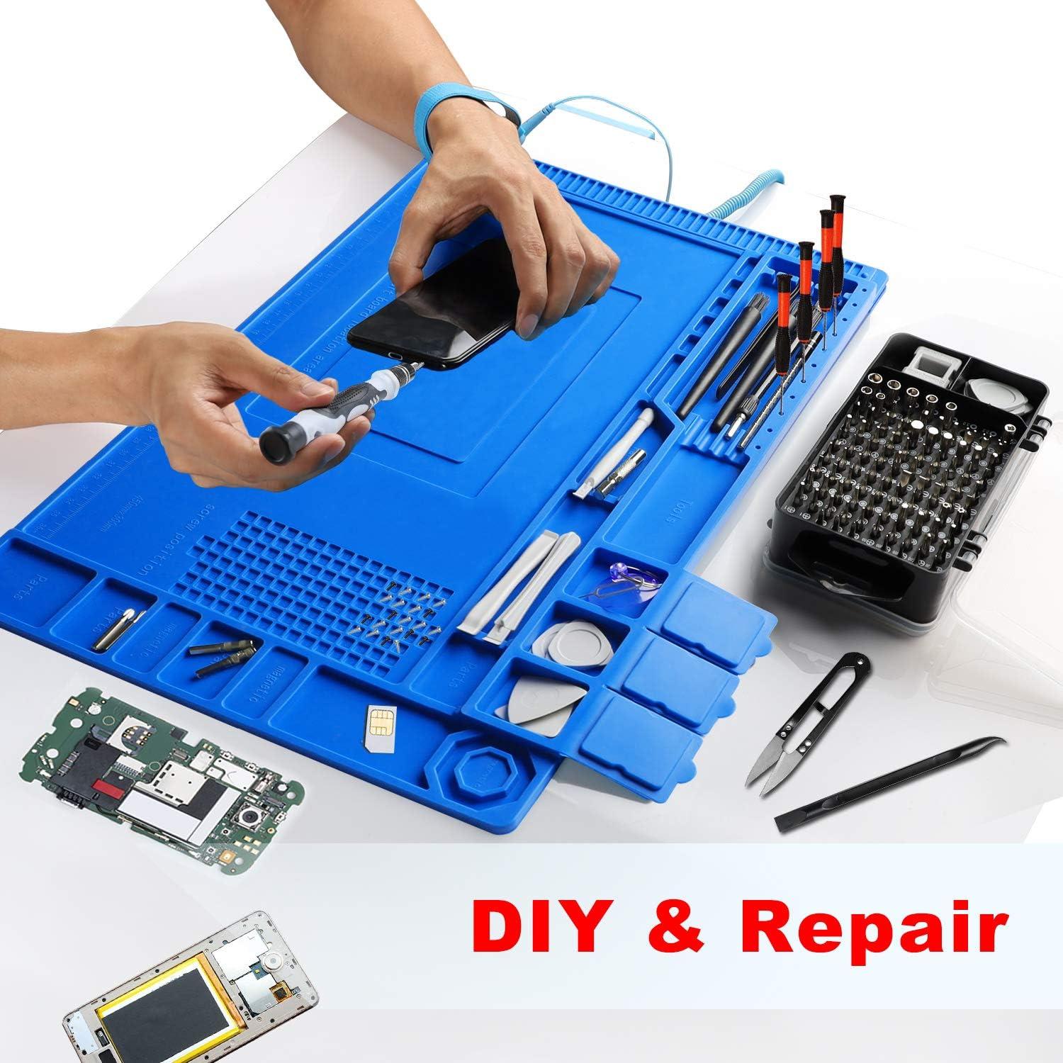 Juego de Destornilladores de Precisión ZinonMax con Alfombrilla ESD