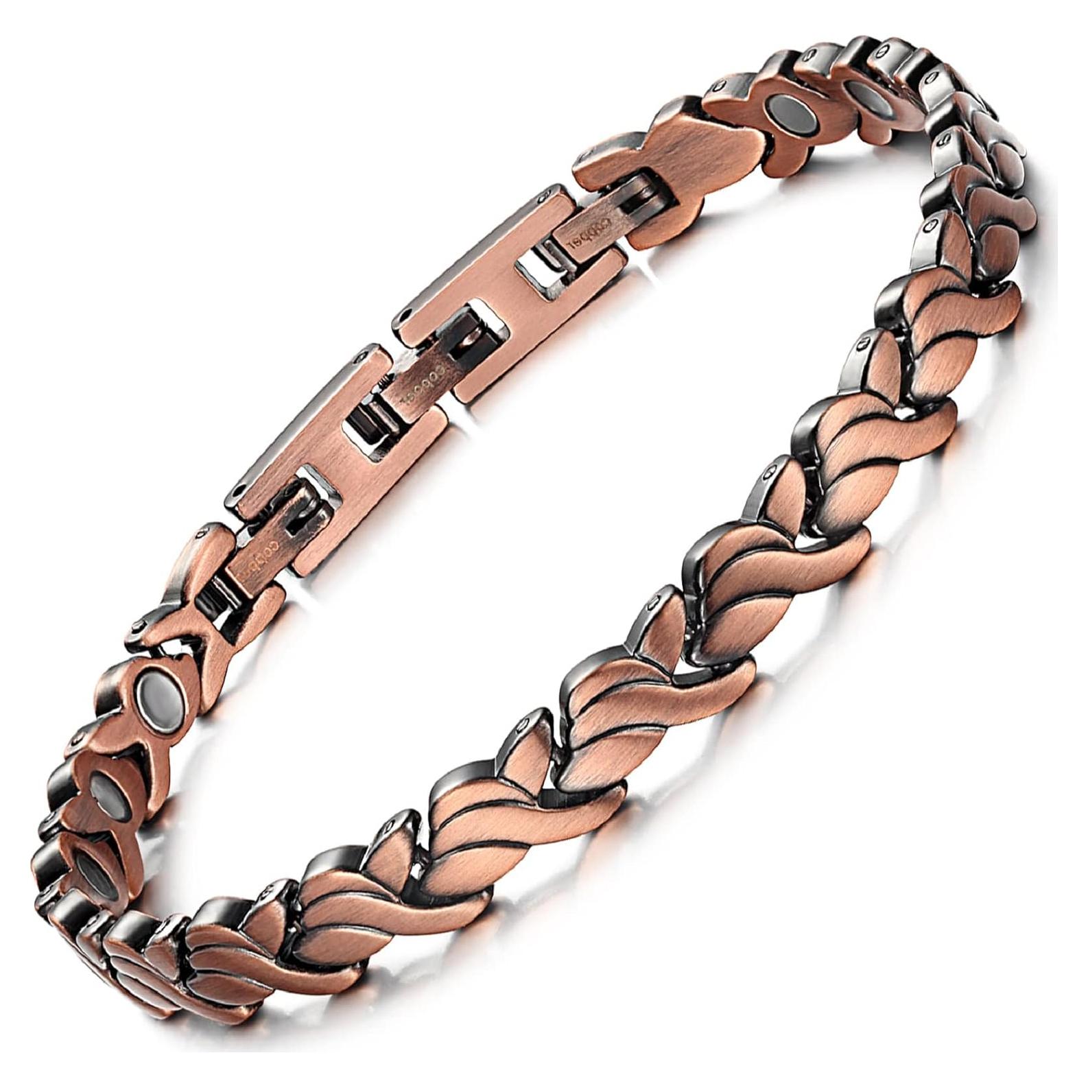 Pulsera Magnética de Cobre RainSo para Mujeres 99.9% Pura