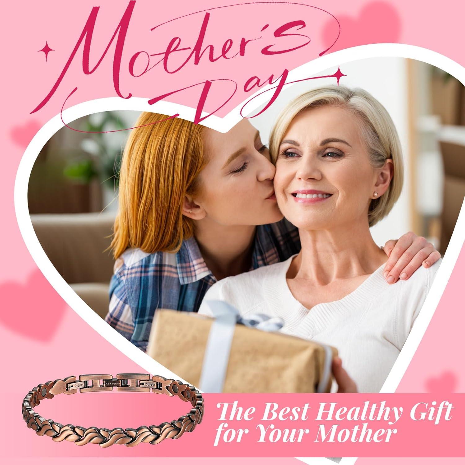 Pulsera Magnética de Cobre RainSo para Mujeres 99.9% Pura