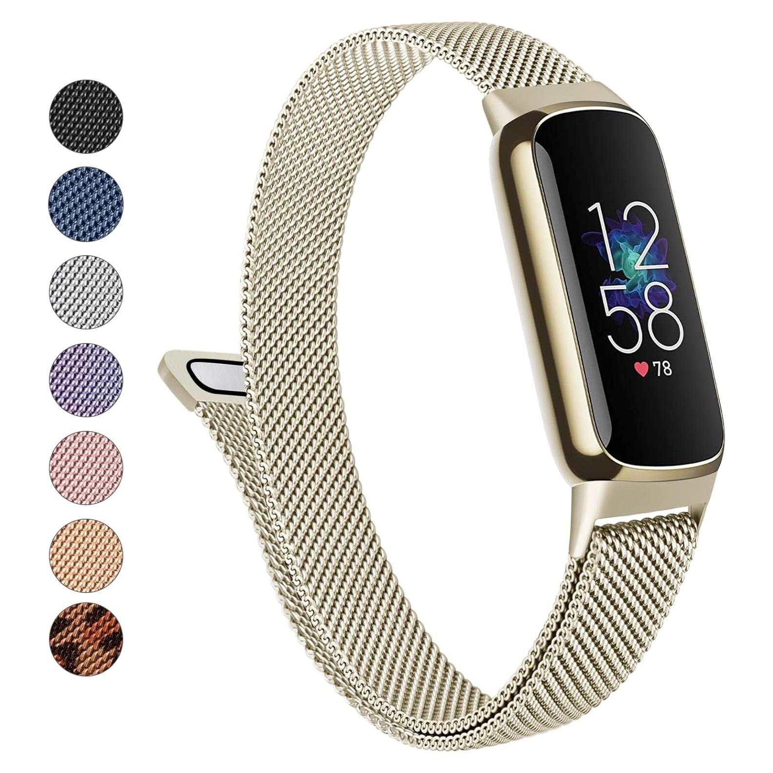 Banda de Metal Vanjua para Fitbit Luxe - Acero Inoxidable Ajustable