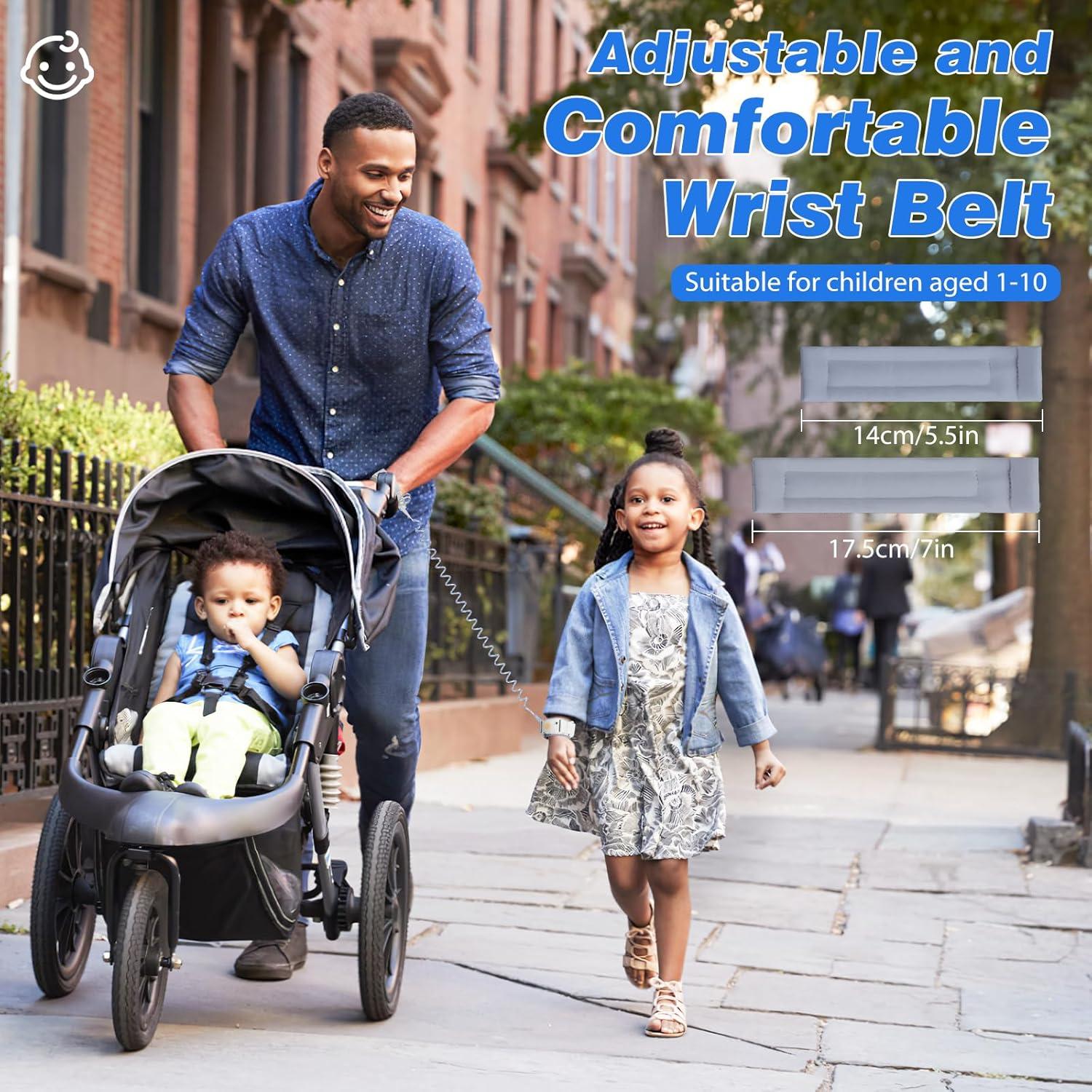 Arnés de Seguridad para Niños Zooawa con Correa Antipérdida Gris