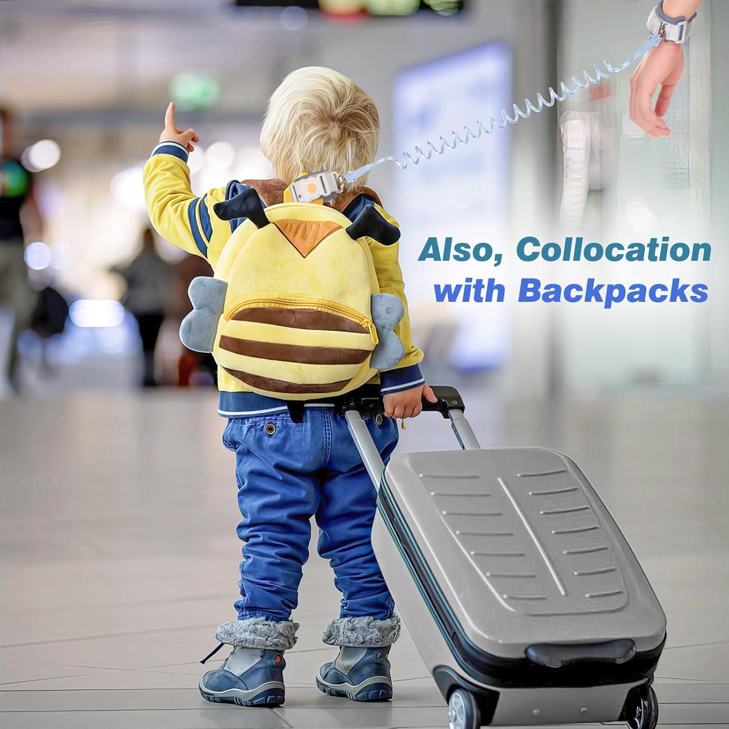 Arnés de Seguridad para Niños Zooawa con Correa Antipérdida Gris