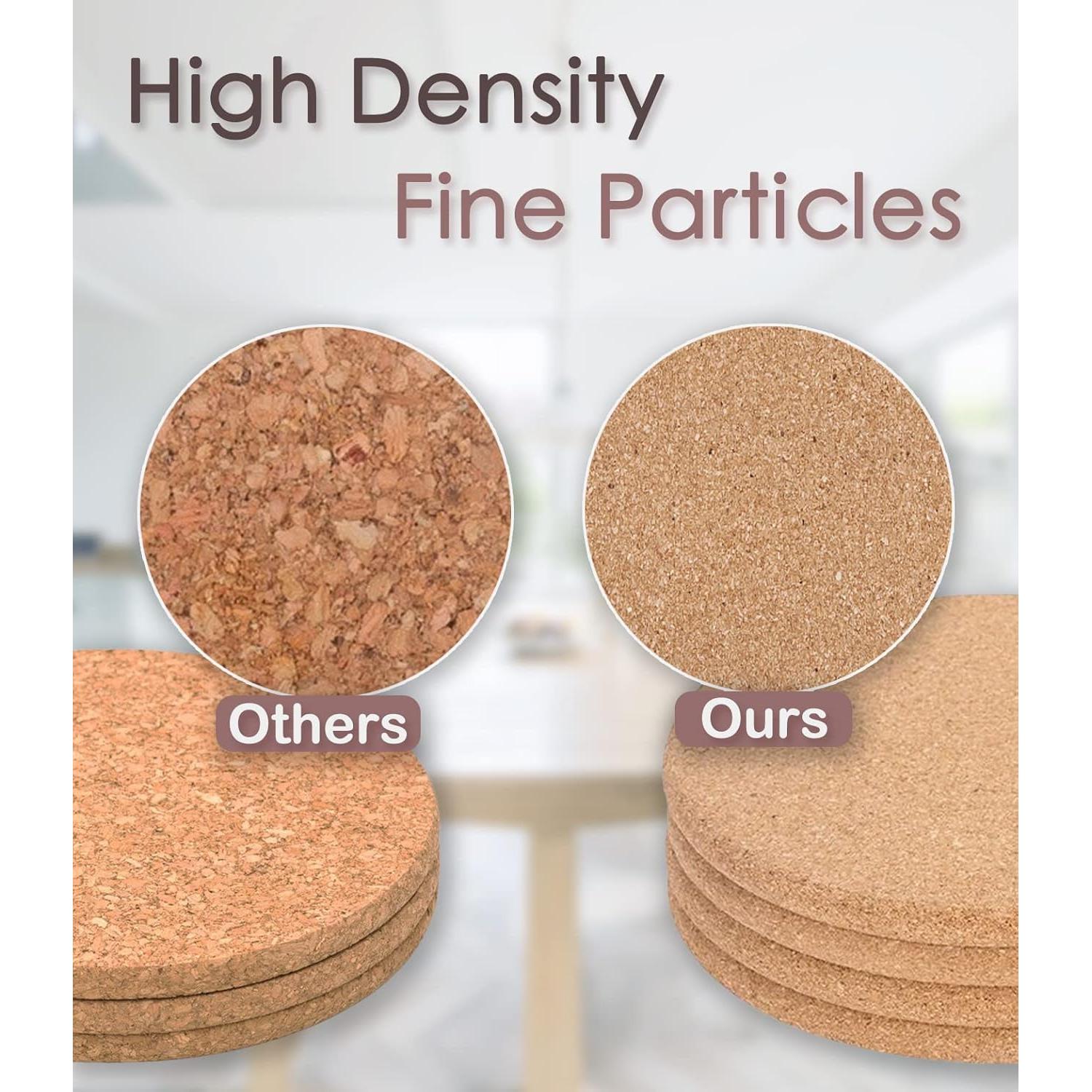 Trivet de Corcho KITLAB 4 Piezas 25.4 cm Resistente al Calor