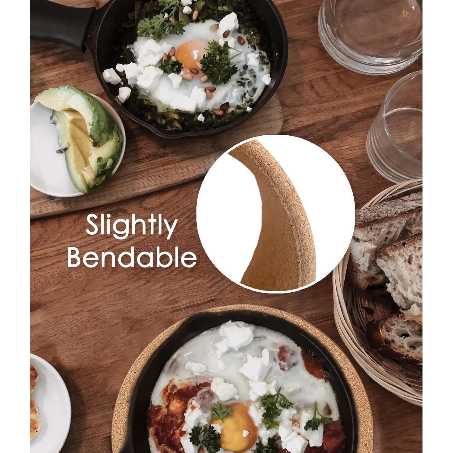 Trivet de Corcho KITLAB 4 Piezas 25.4 cm Resistente al Calor