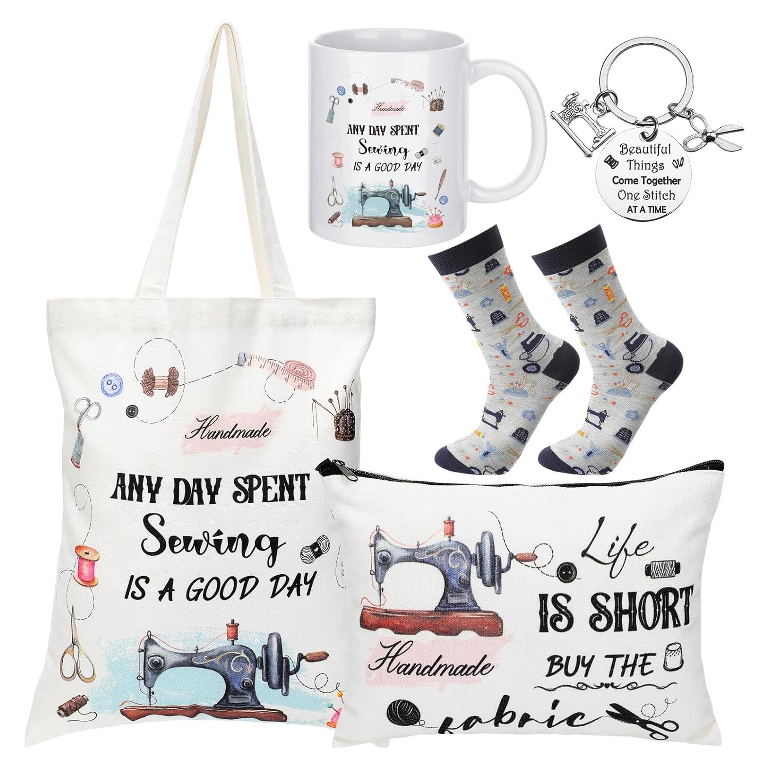 Conjunto de Regalos de Costura Abbylike 5 Piezas Blanco