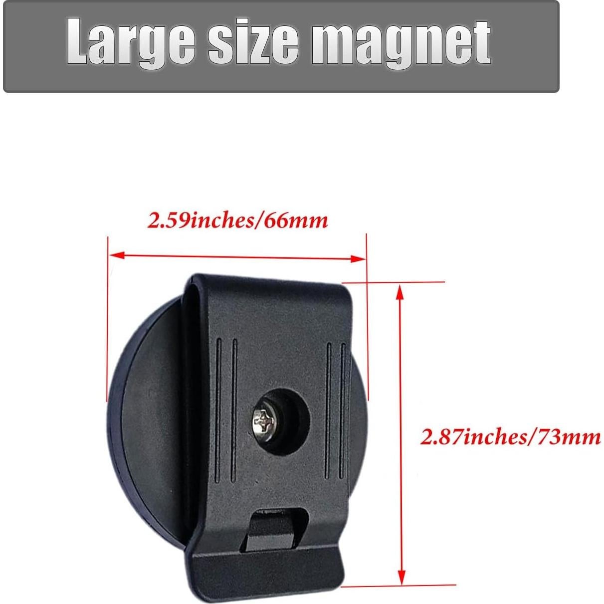 Clip Magnético para Cinturón Qinwuwu - Soporte de Herramientas 2 Pcs