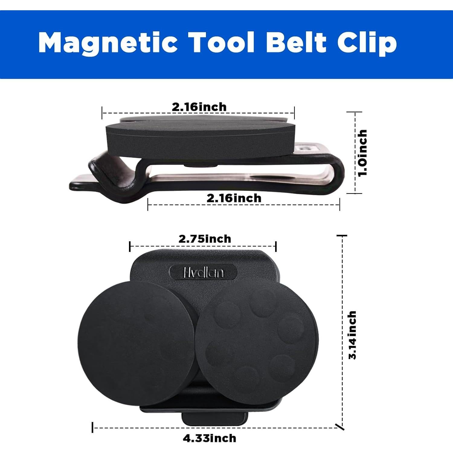 Soporte Magnético para Herramientas Hvdlan - Clip Cinturón 11x8cm