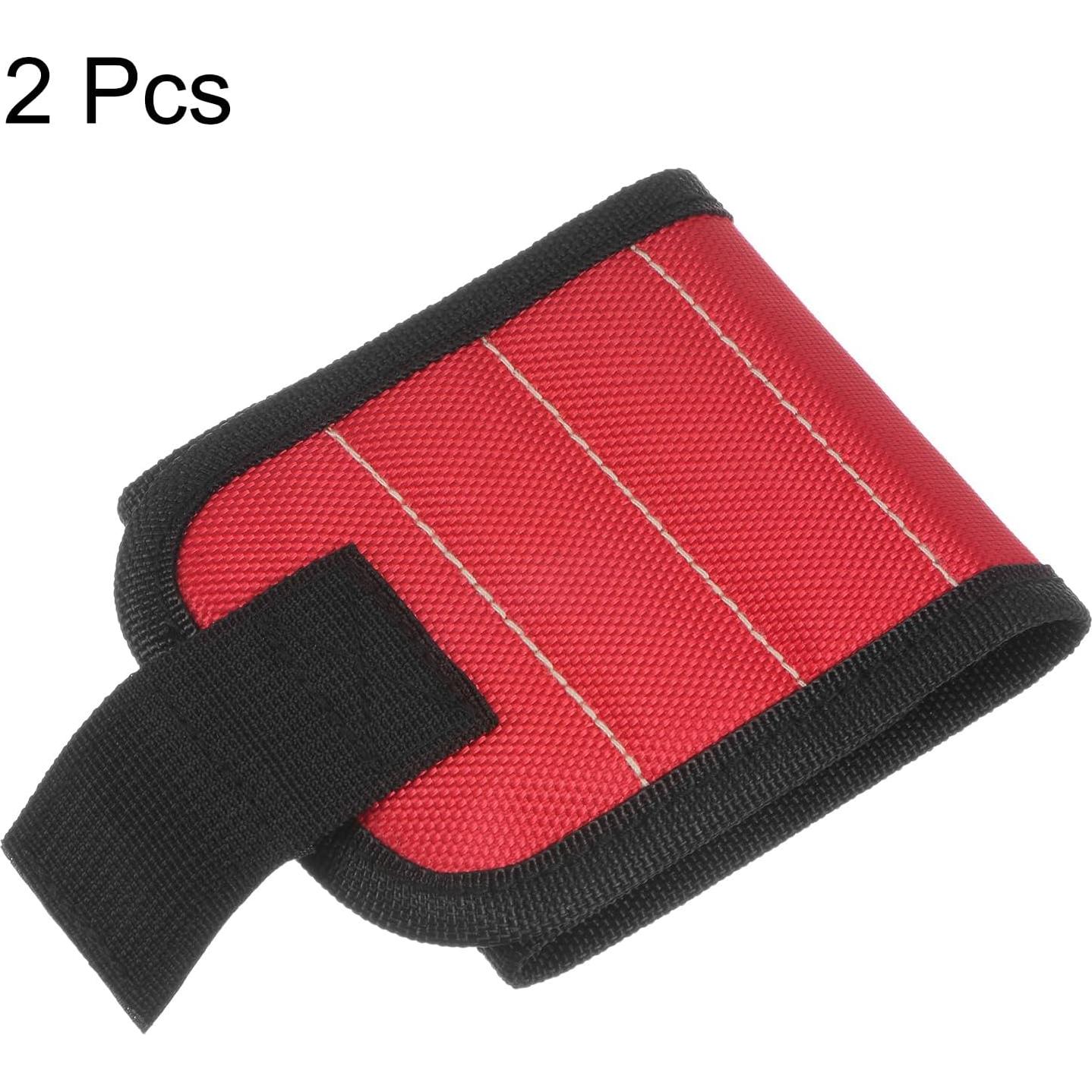 Pulsera Magnética HARFINGTON de Nylon con 15 Imánes - Rojo