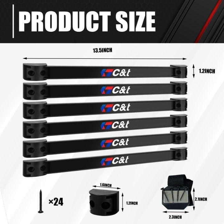 Organizador Magnético de Herramientas C&T - 6 Barras + Soporte