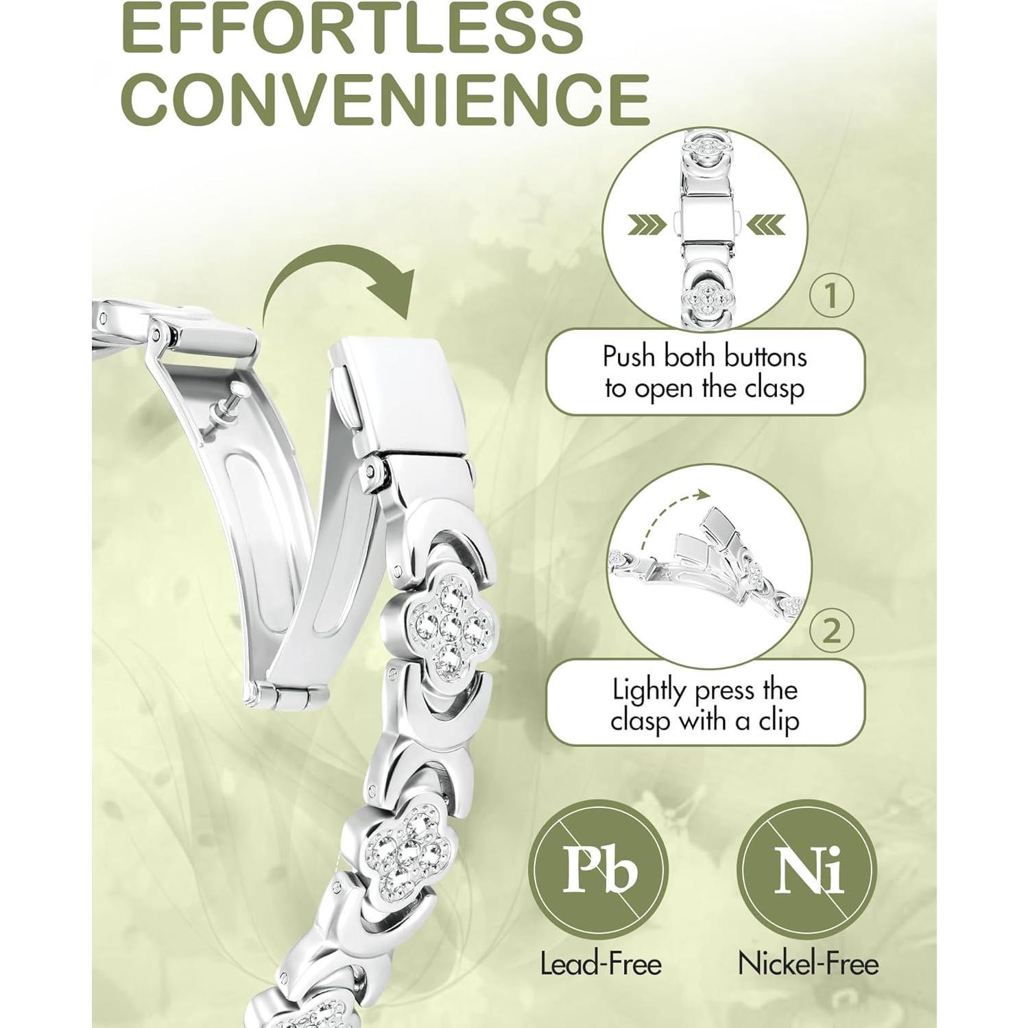 Pulsera Magnética de Cobre Feraco para Mujeres 99.99% Pura