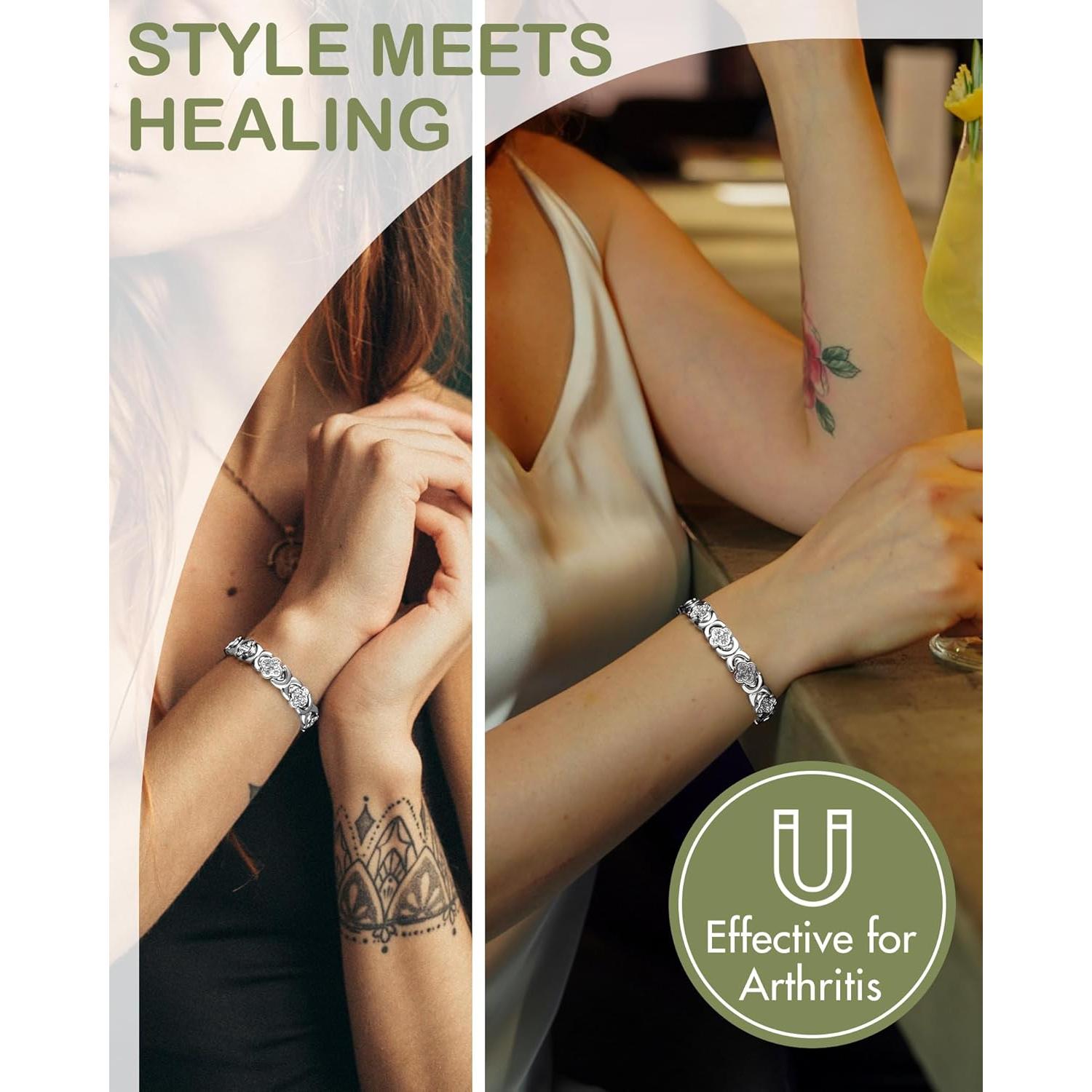 Pulsera Magnética de Cobre Feraco para Mujeres 99.99% Pura