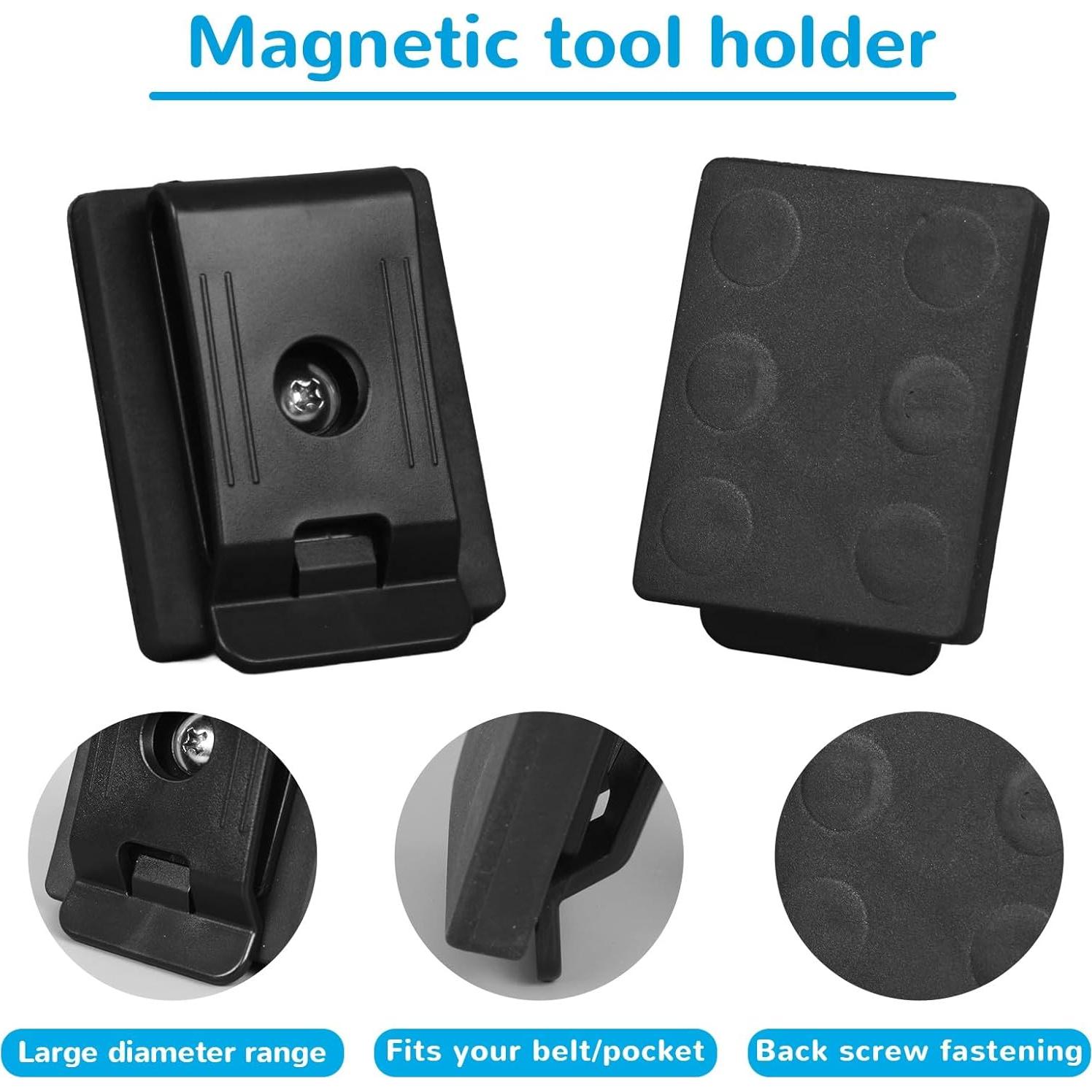 Clip de Cinturón Magnético QIAOTLB 2PCS para Herramientas