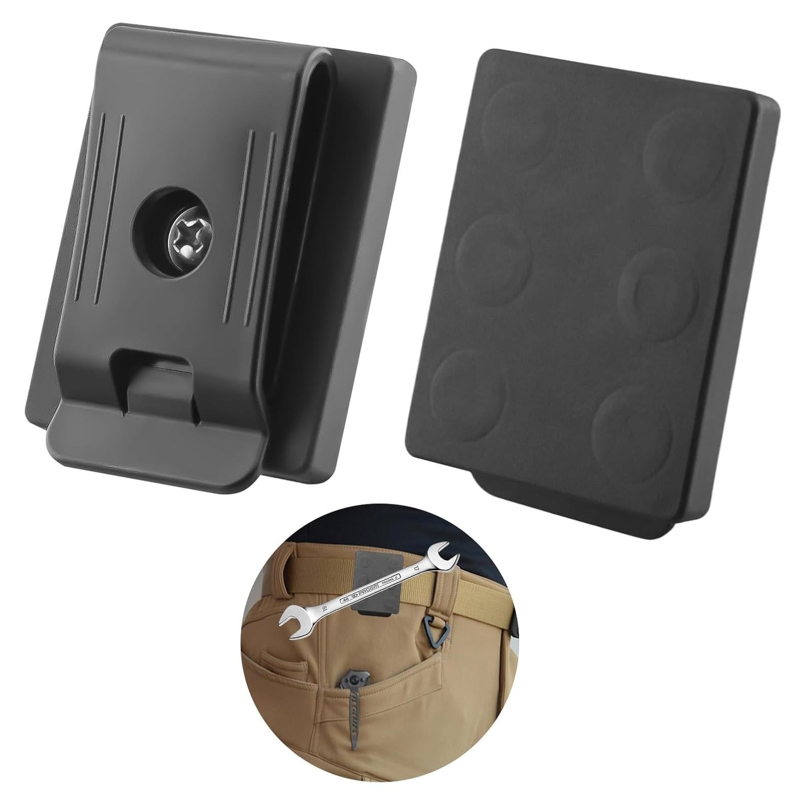 2 Clips Magnéticos para Cinturón Qywwss - Organizador de Herramientas