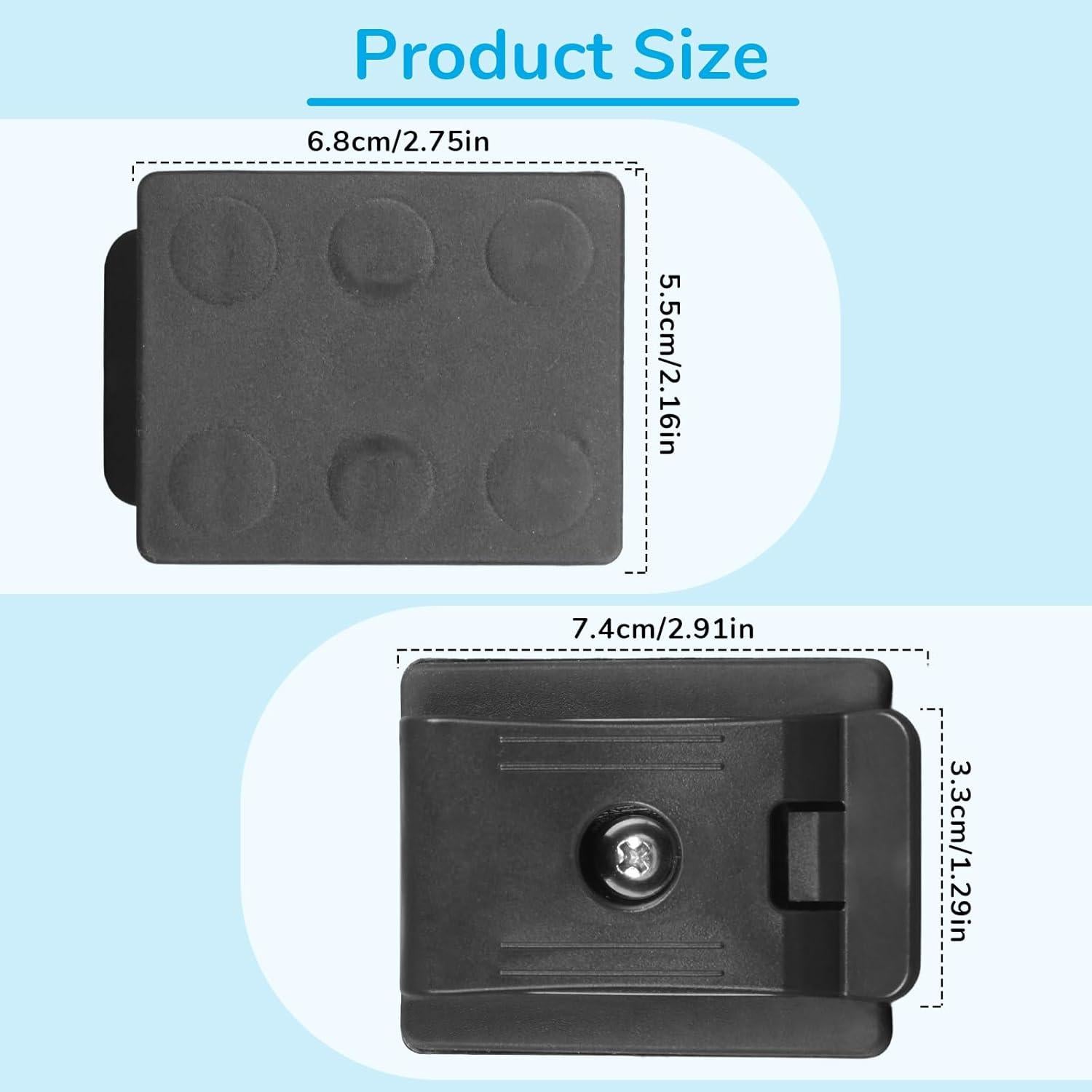 2 Clips Magnéticos para Cinturón Qywwss - Organizador de Herramientas