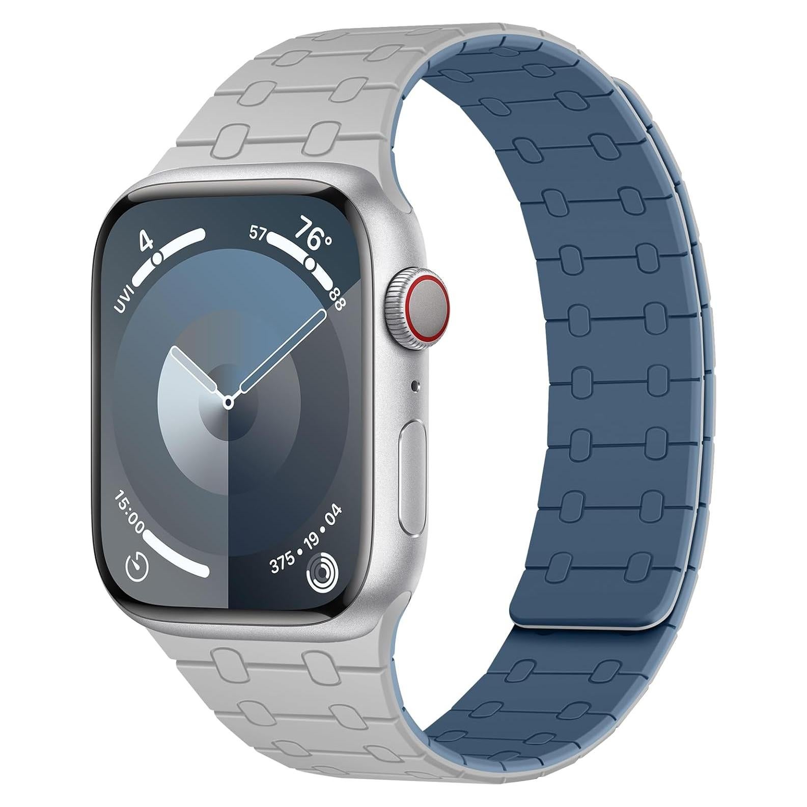 Banda Magnética Amizee para Apple Watch 38-42mm Gris Azul