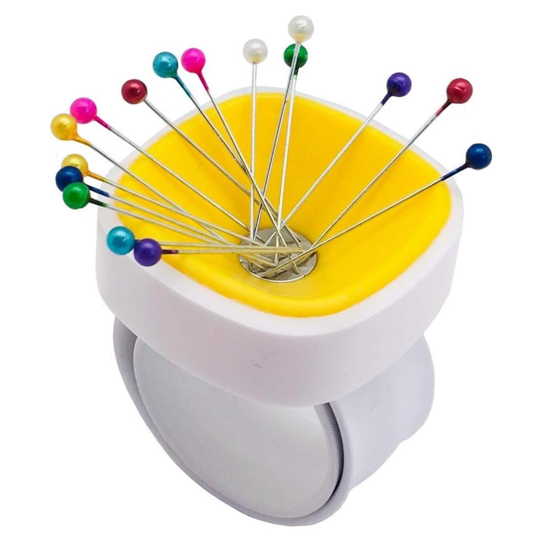 Almohadilla Magnética para Costura YEQIN Amarillo 4.76cm