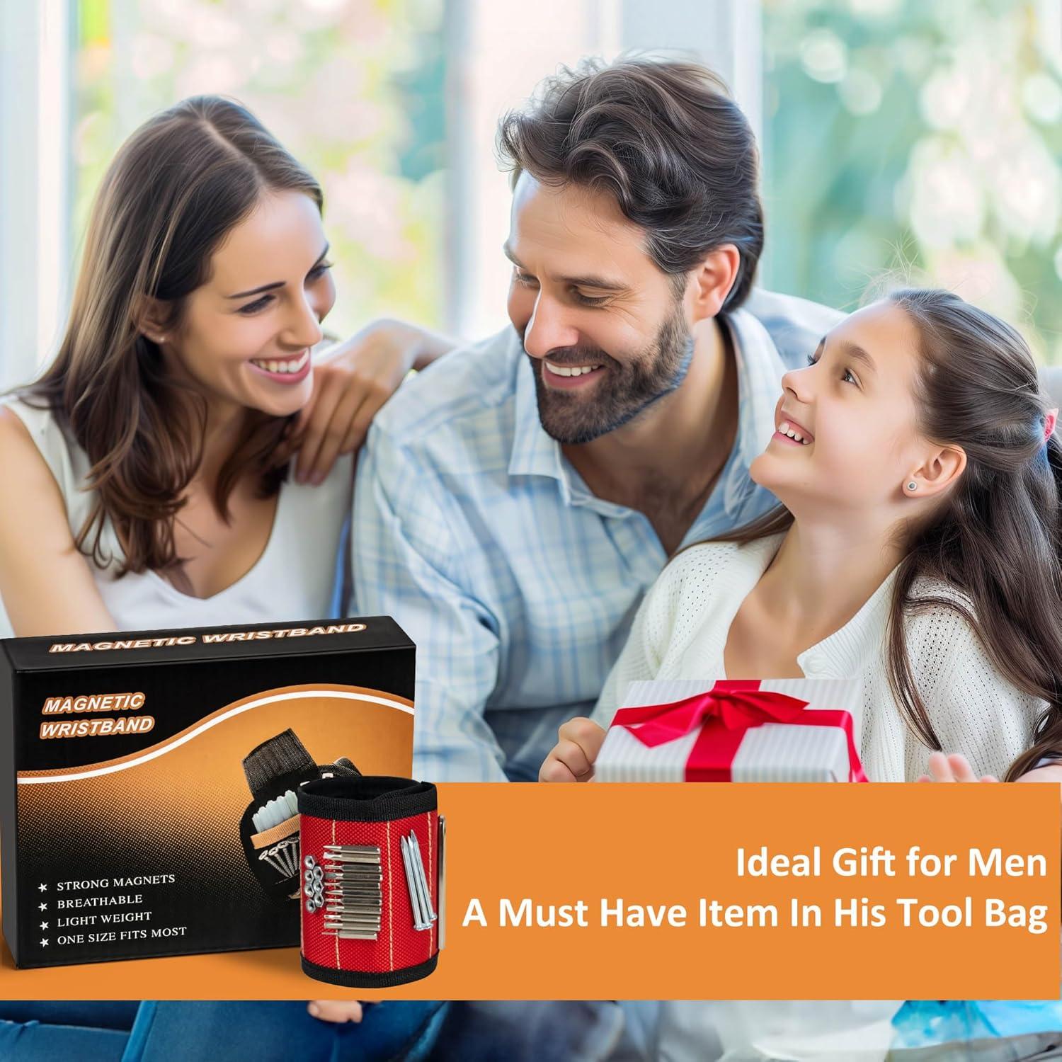 Paquete de 2 Pulseras Magnéticas Cioew Ayag para Herramientas