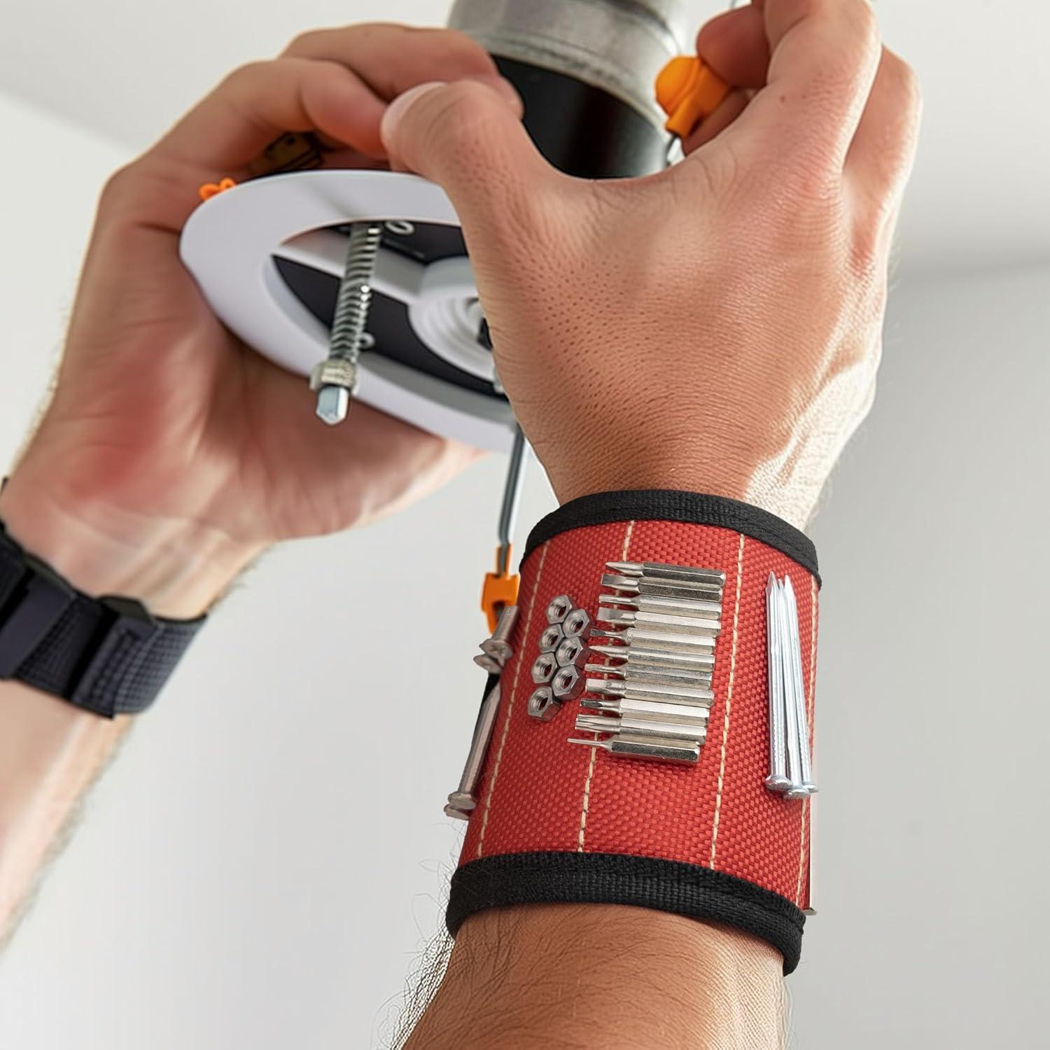 Paquete de 2 Pulseras Magnéticas Cioew Ayag para Herramientas