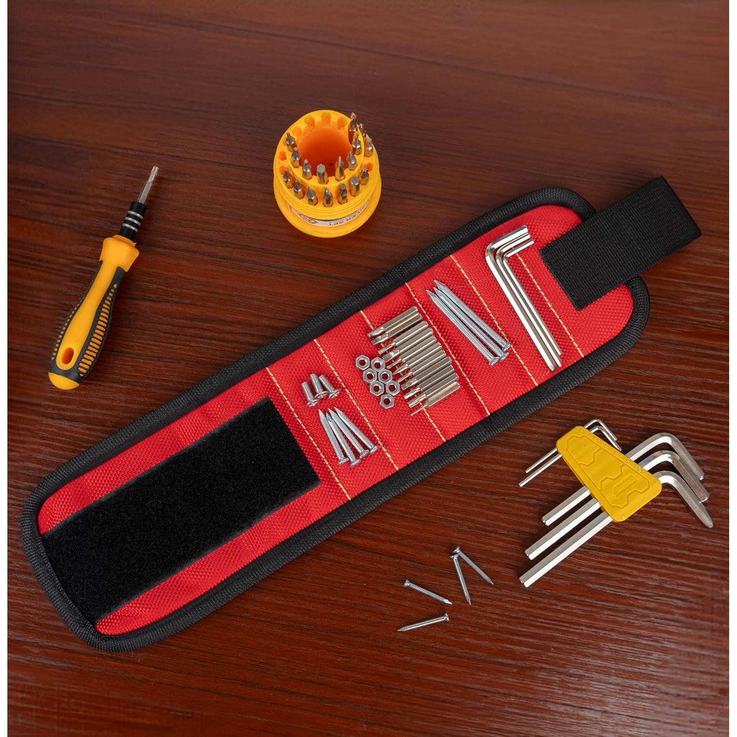 Paquete de 2 Pulseras Magnéticas Cioew Ayag para Herramientas