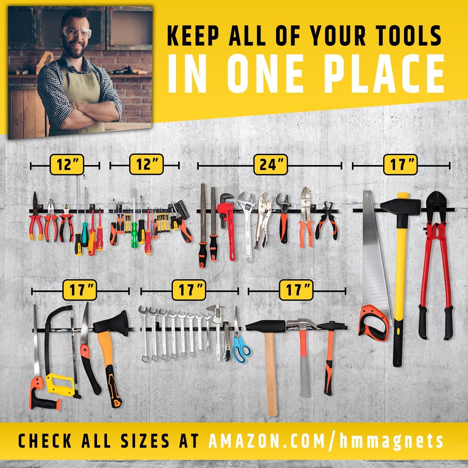 Soporte Magnético de 43 cm HMmagnets - Organizador de Herramientas