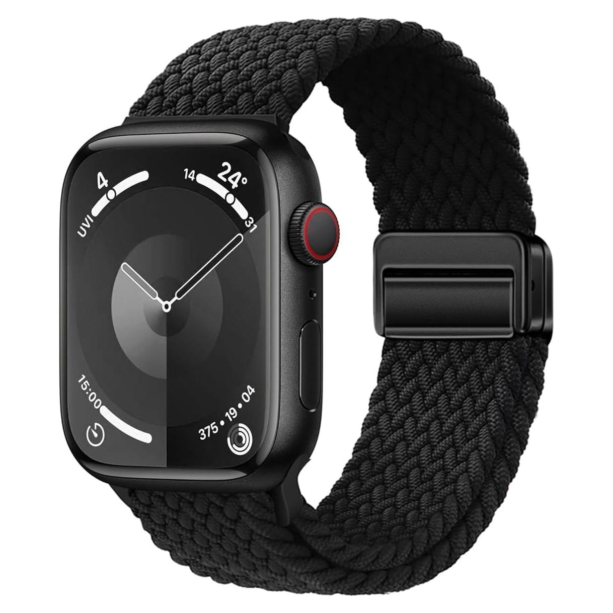Banda Sport Nylon Ajustable MroTech para Apple Watch 42-49mm Negro