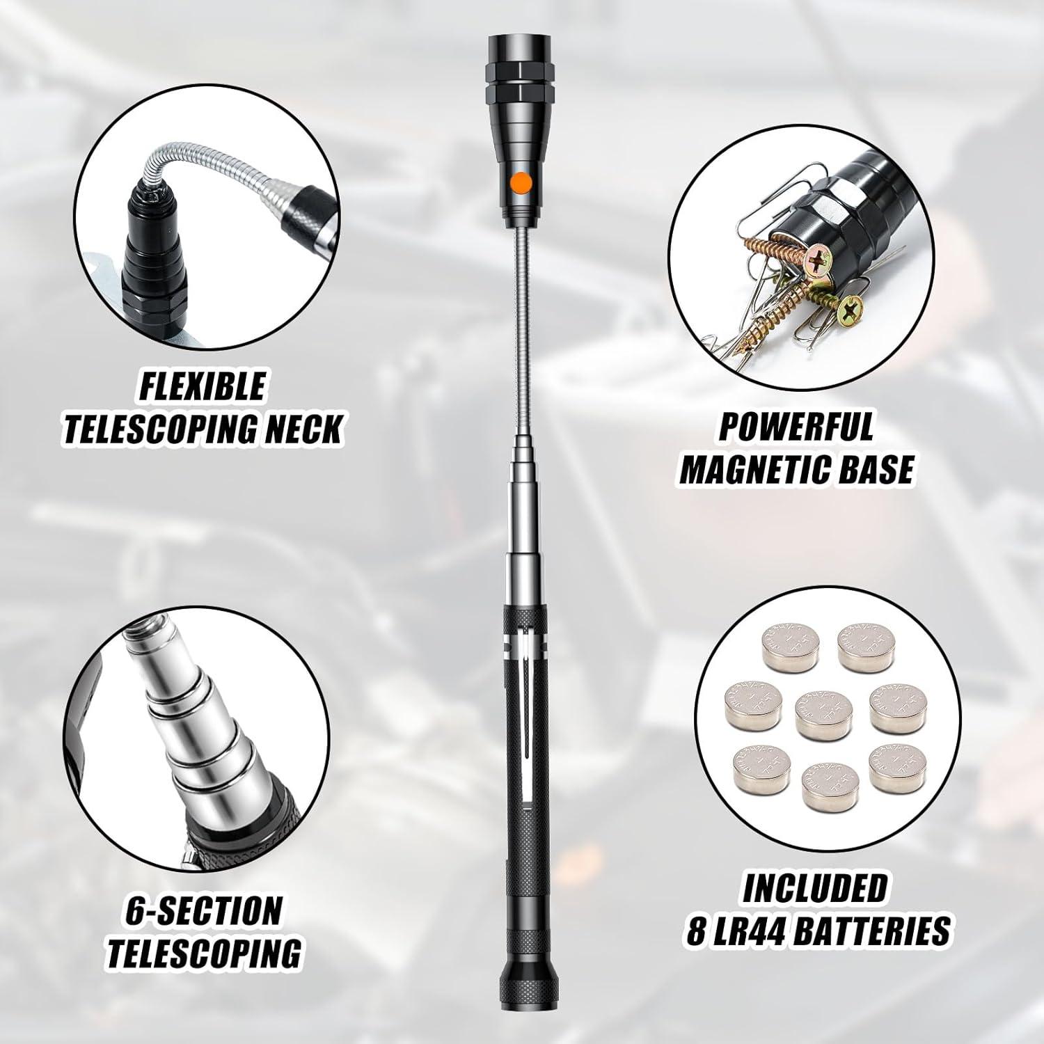 Herramienta de Recogida Magnética SYMNTEM con 3 Linternas LED