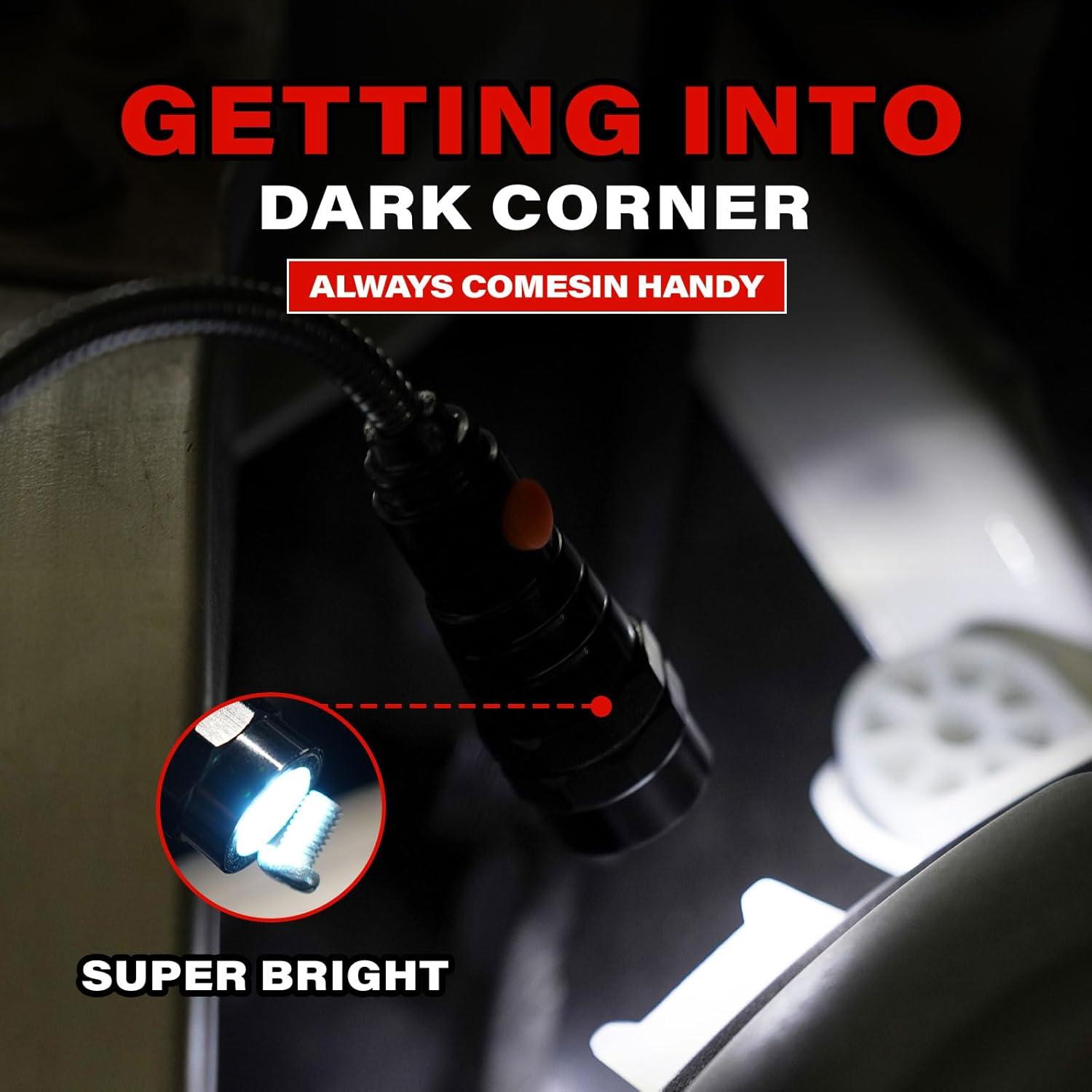 Herramienta de Recogida Magnética SYMNTEM con 3 Linternas LED