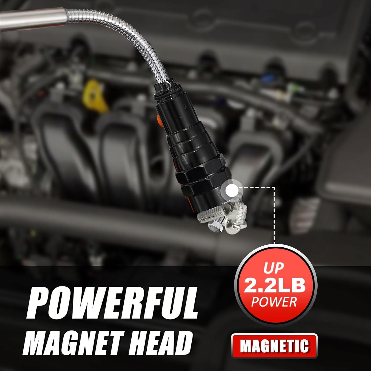 Herramienta de Recogida Magnética SYMNTEM con 3 Linternas LED