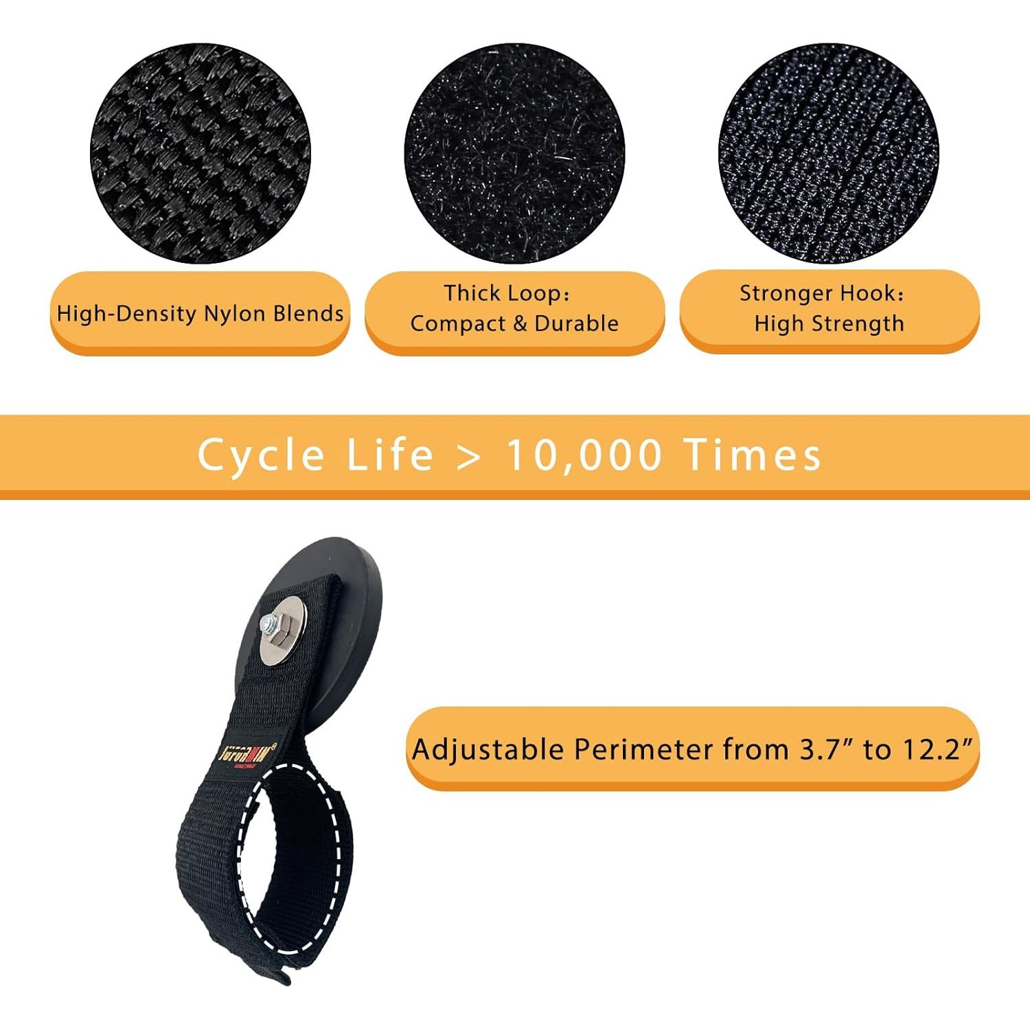 Gancho Magnético Juformin 8.8 cm Alta Resistencia 2 Pcs