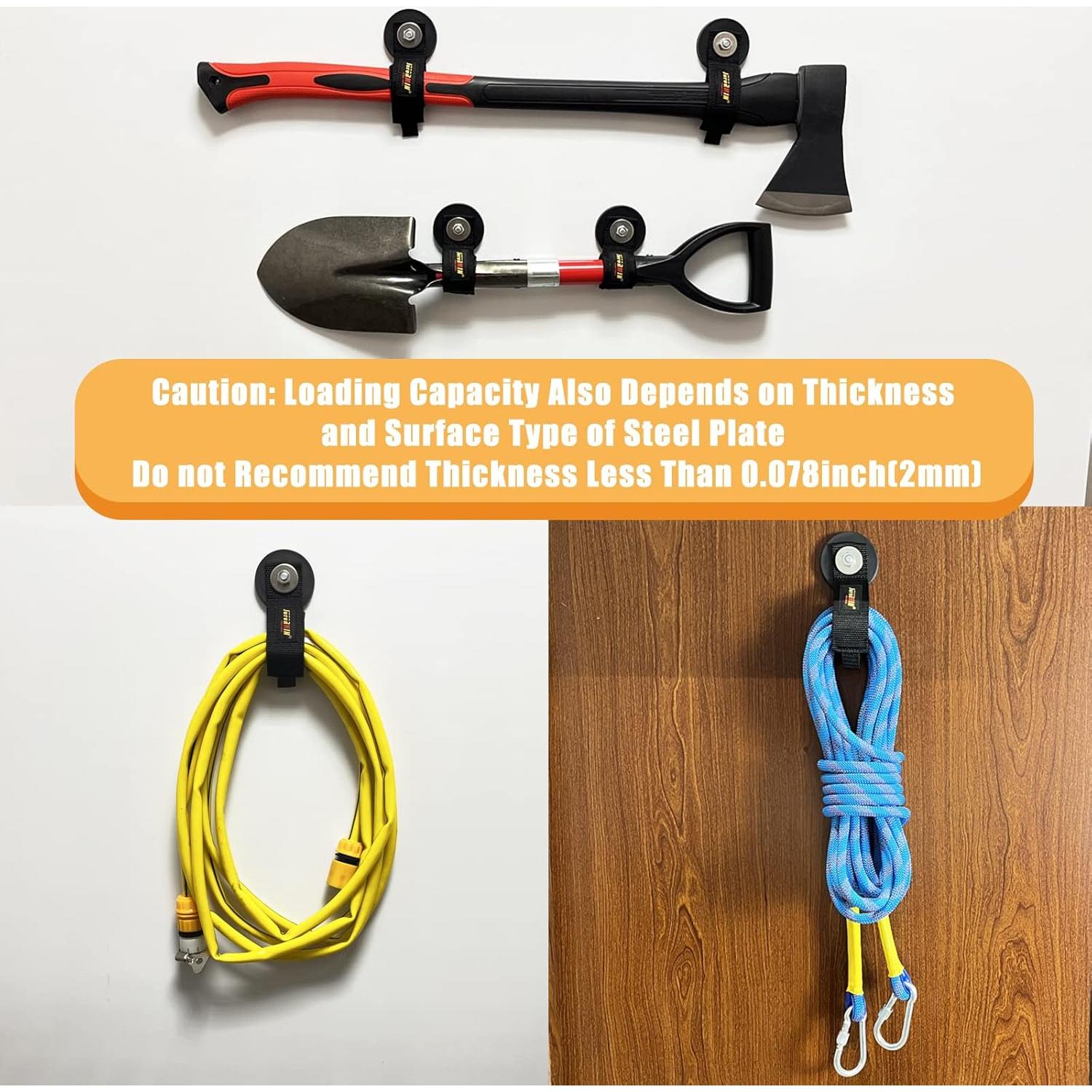 Gancho Magnético Juformin 8.8 cm Alta Resistencia 2 Pcs