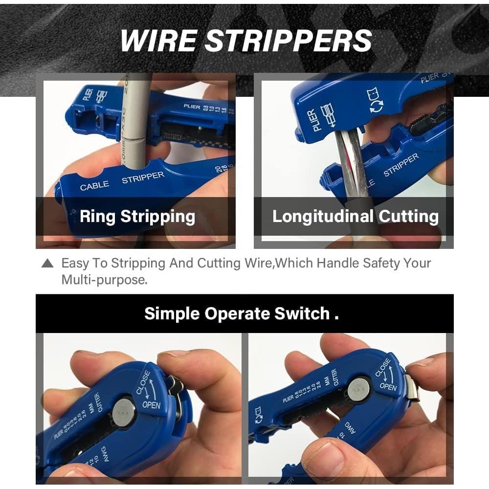 Desnudador y Cortador de Alambre ASA, Cuchilla Ajustable, 0.12 kg