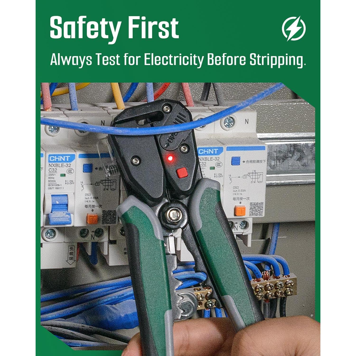 Pelacables Automático TESMEN TWS-322 4-en-1 con Detección de Voltaje