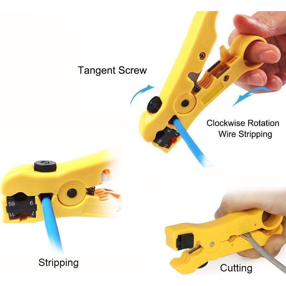 Pack 2 Pelacables Multifuncionales Exgoofit para Cable UTP y Coaxial