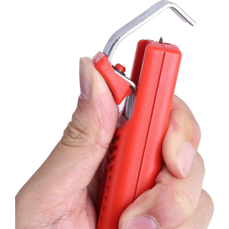 Cortador de Cables GLOGLOW Mini Desforrador 8-28mm Rojo