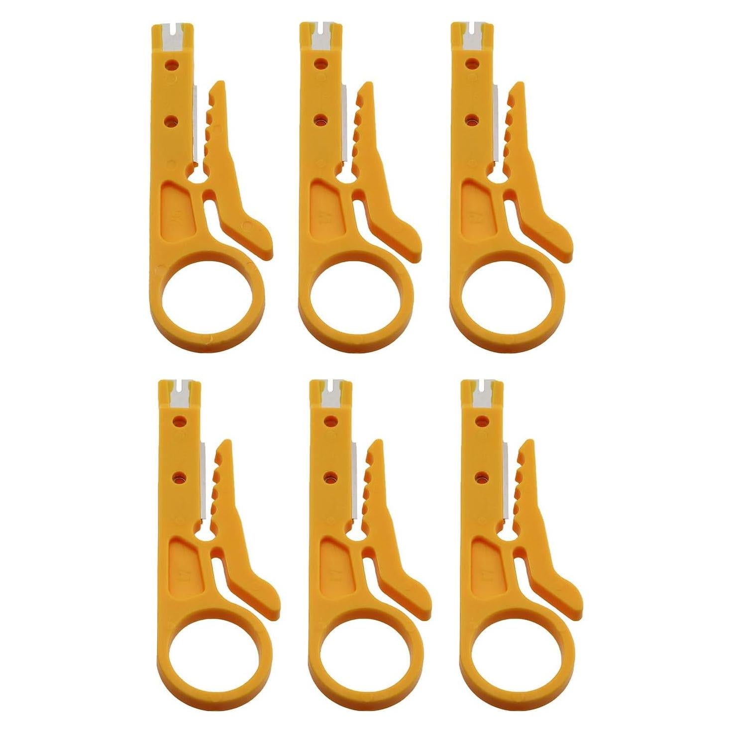 6 Desforradores de Cables Mini Guifeng Amarillo 90x28mm
