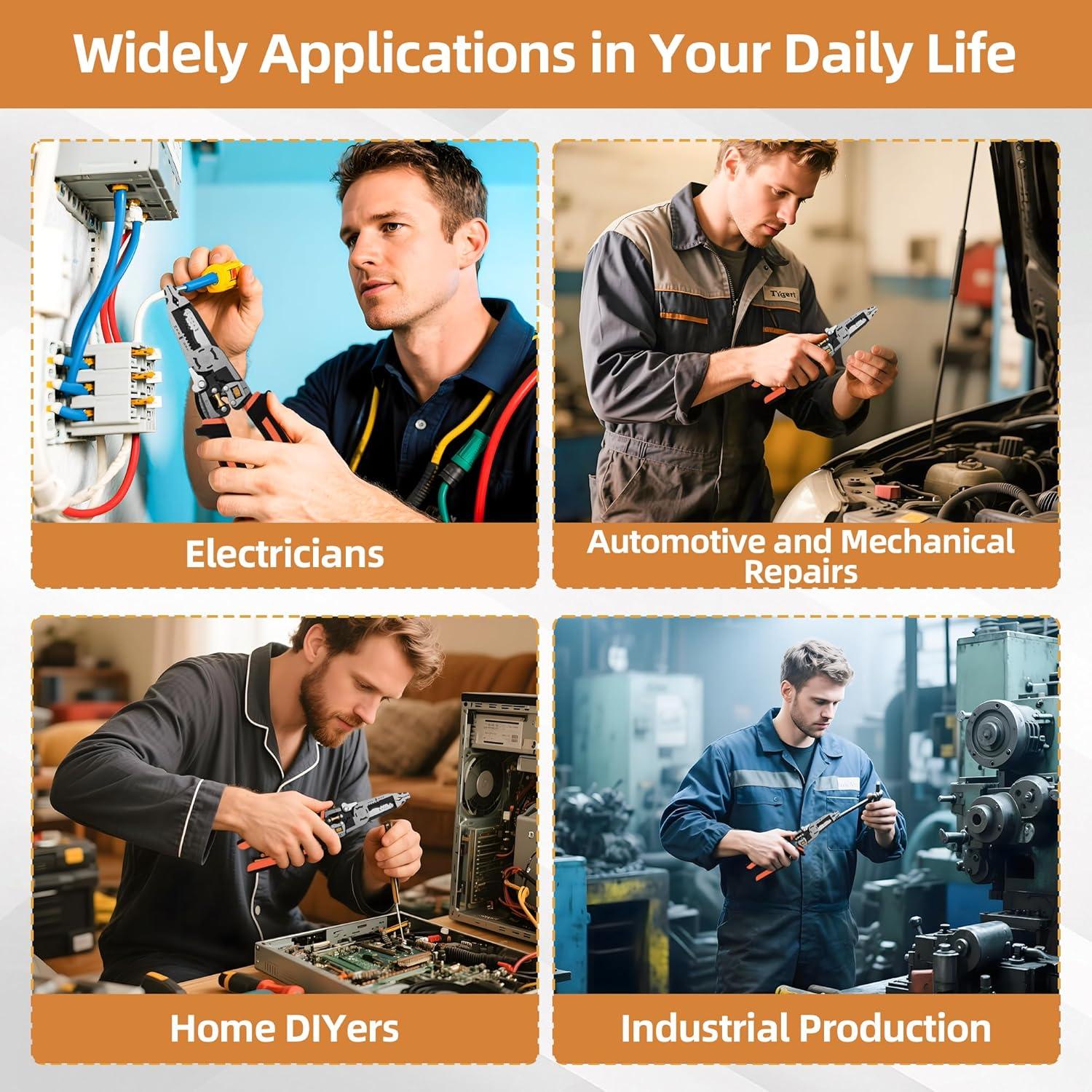 Herramienta Multifuncional Pelacables Crimpadora Nuaoi WS-9