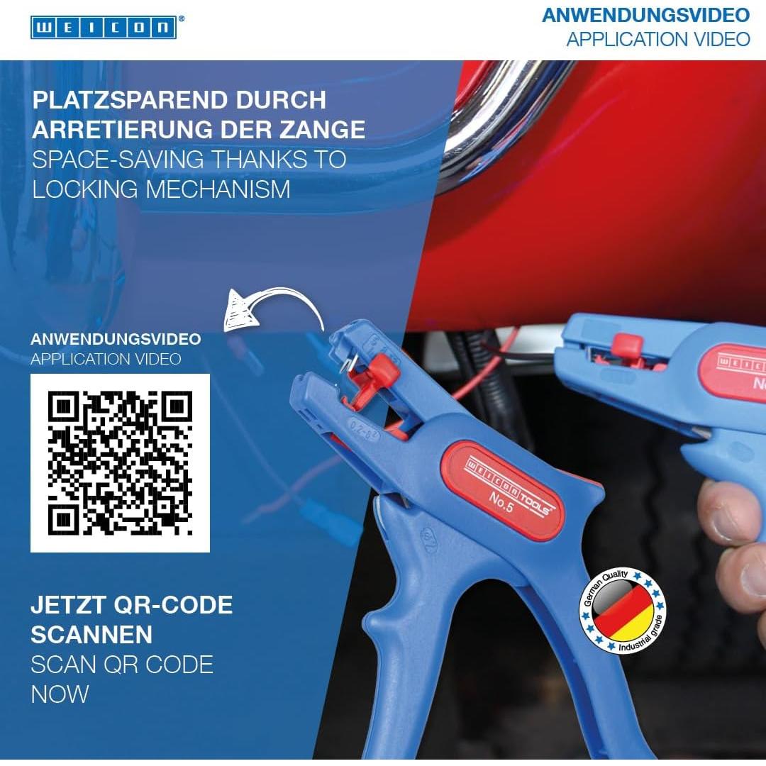 Pelacables Automático WEICON No. 5 | Ajustable 0.2-6.0 mm²