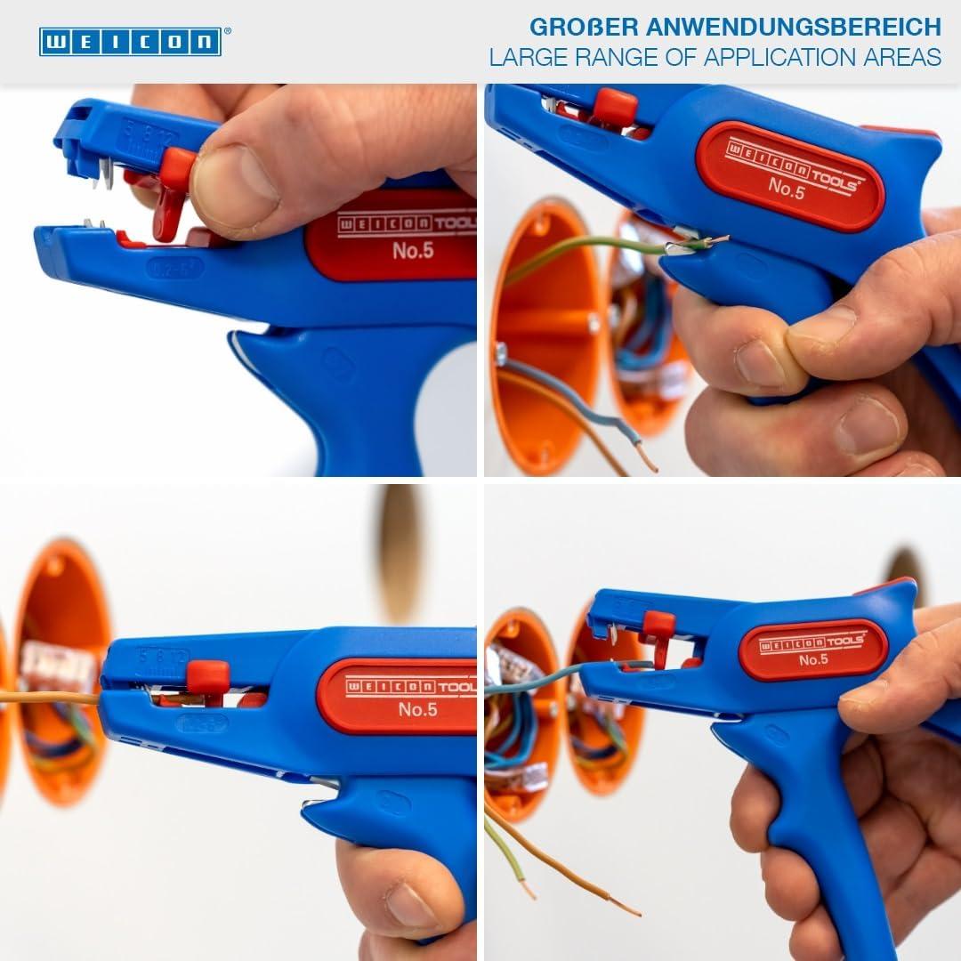 Pelacables Automático WEICON No. 5 | Ajustable 0.2-6.0 mm²