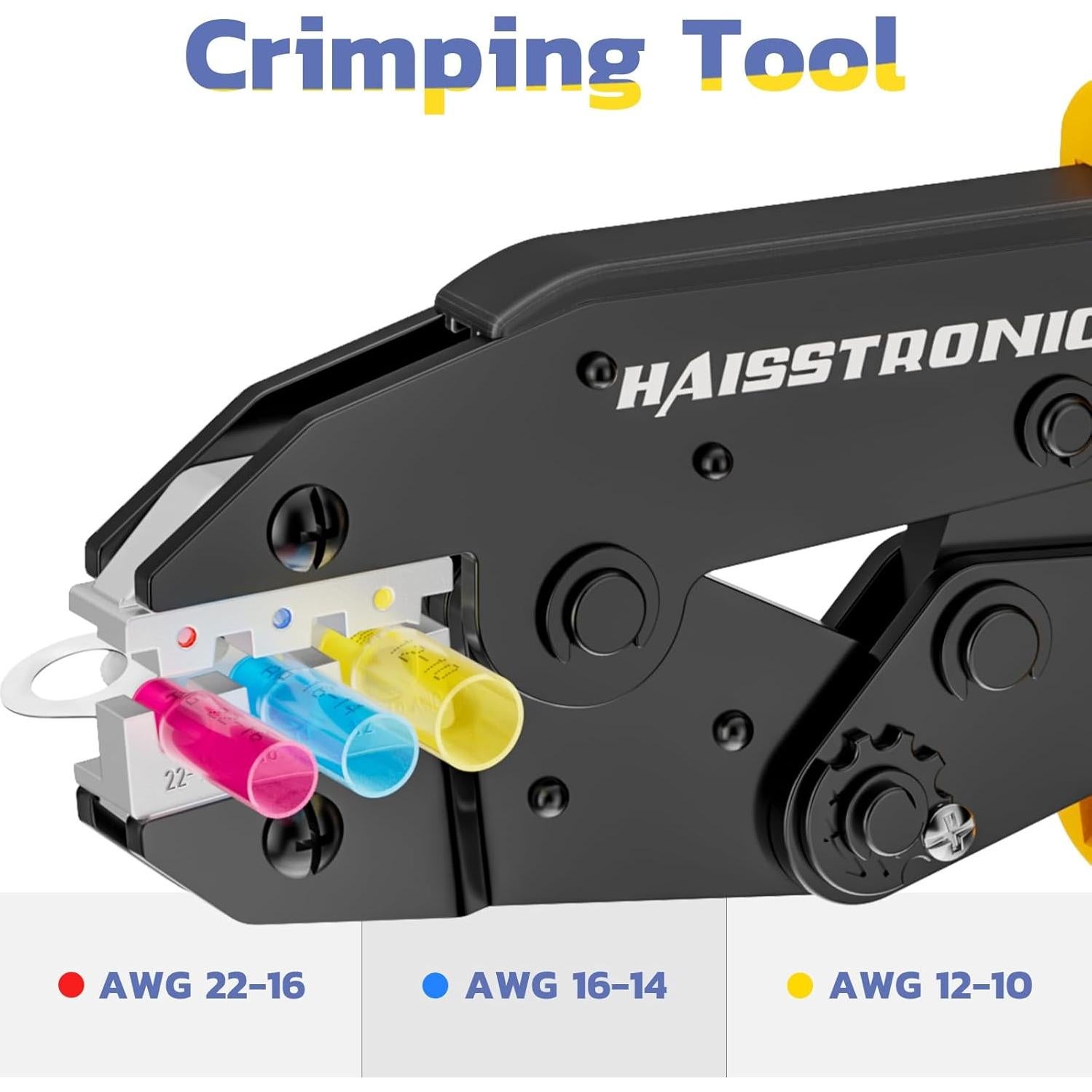 Pelacables y Crimpadora Automática haisstronica HX1608 AWG 24-10