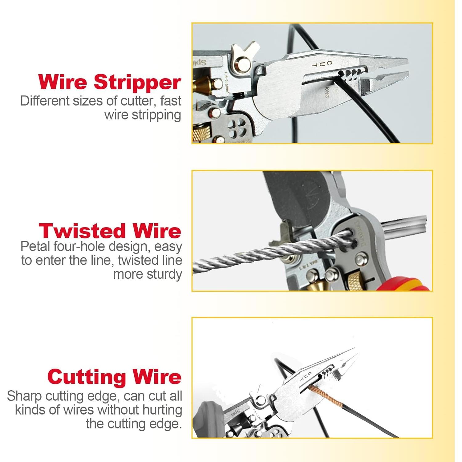 Herramienta Desforradora de Cables 6 en 1 XUZHOU - Prueba Voltaje