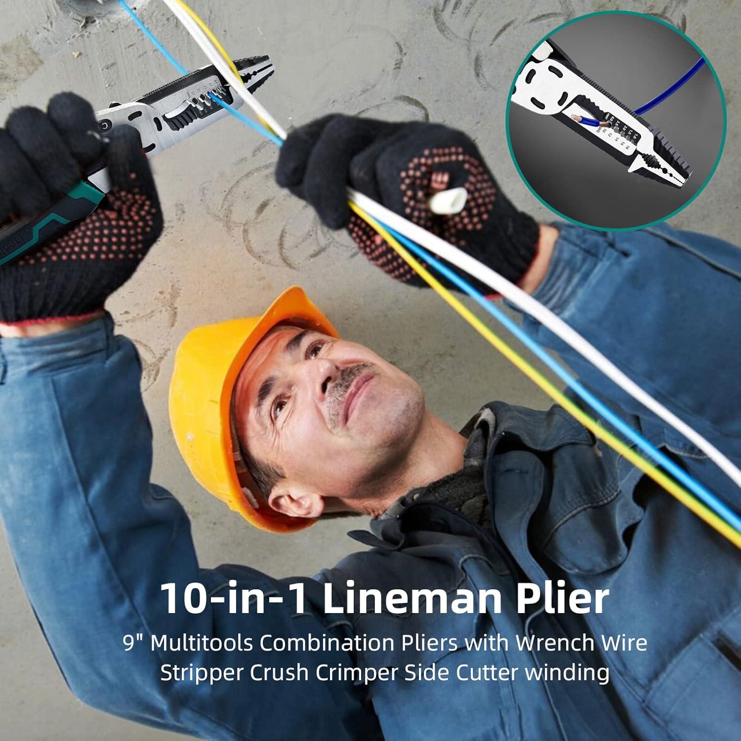 Herramienta Desforradora 10-en-1 Groword, Alicate Multifuncional