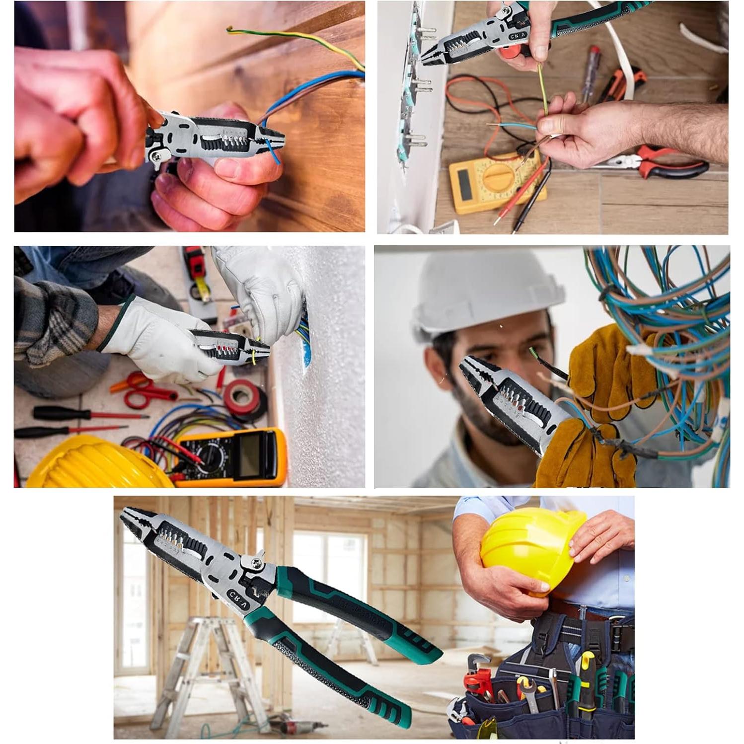 Herramienta Desforradora 10-en-1 Groword, Alicate Multifuncional