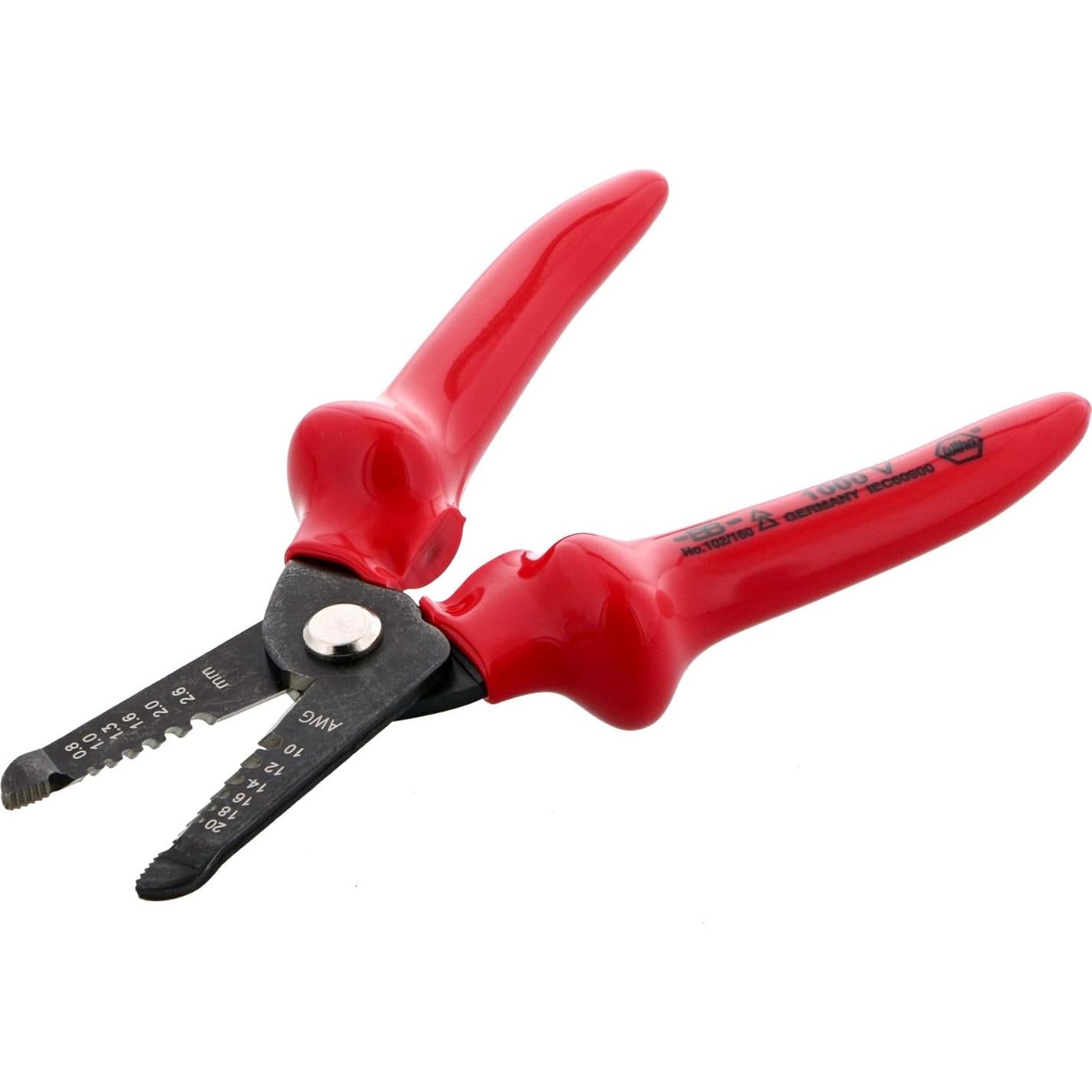 Alicates de Pelar Aislados Wiha 10250 10-20 AWG 16 cm