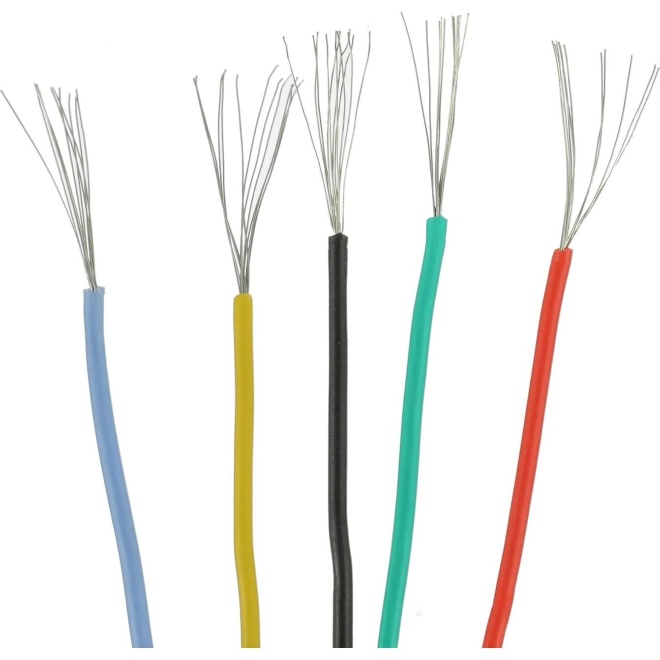 Cable de Silicona Flexible BOJACK 30AWG 50m 5 Colores con Pelacables