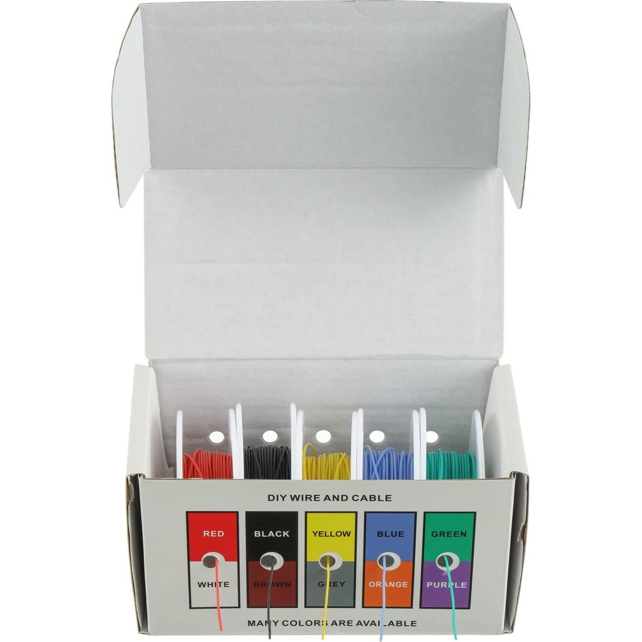 Cable de Silicona Flexible BOJACK 30AWG 50m 5 Colores con Pelacables