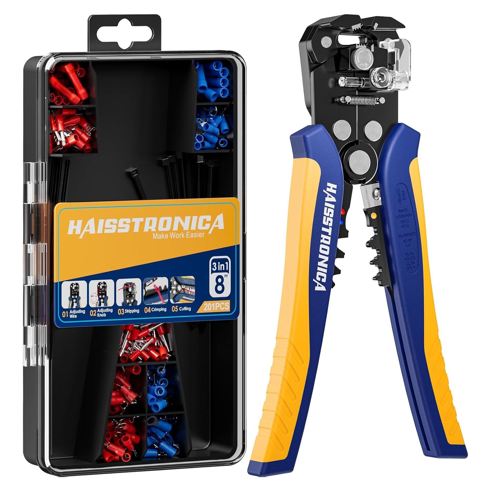 Kit de Pelacables Automático Haisstronica 201PCS - AWG 24-10