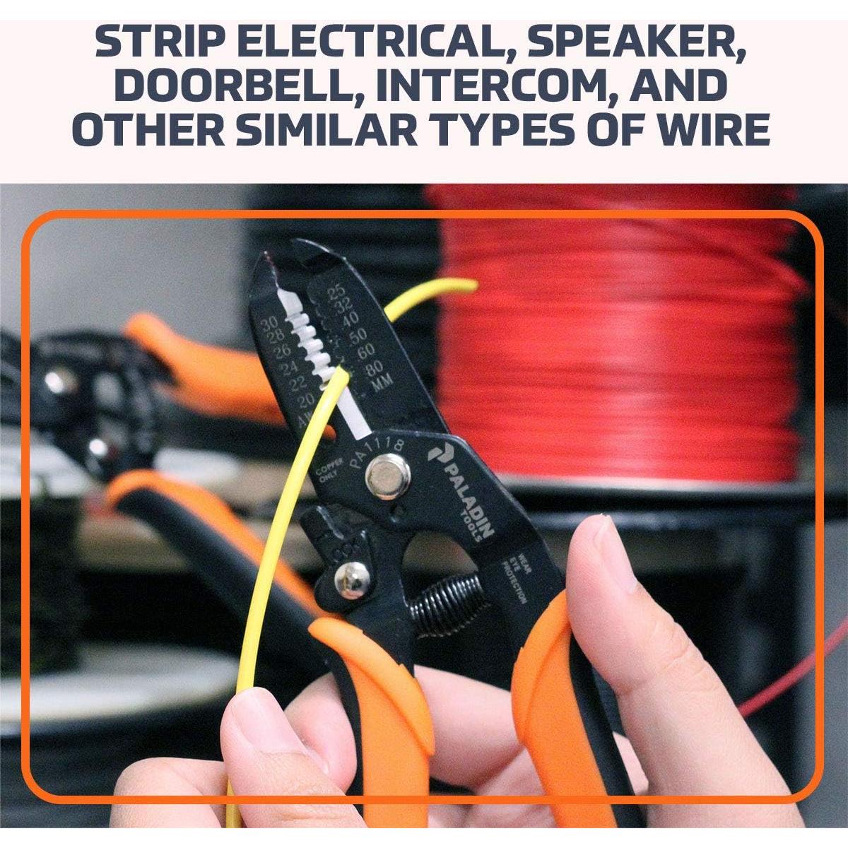Desforradora y Cortadora de Alambre Paladin PA1118 30-20 AWG
