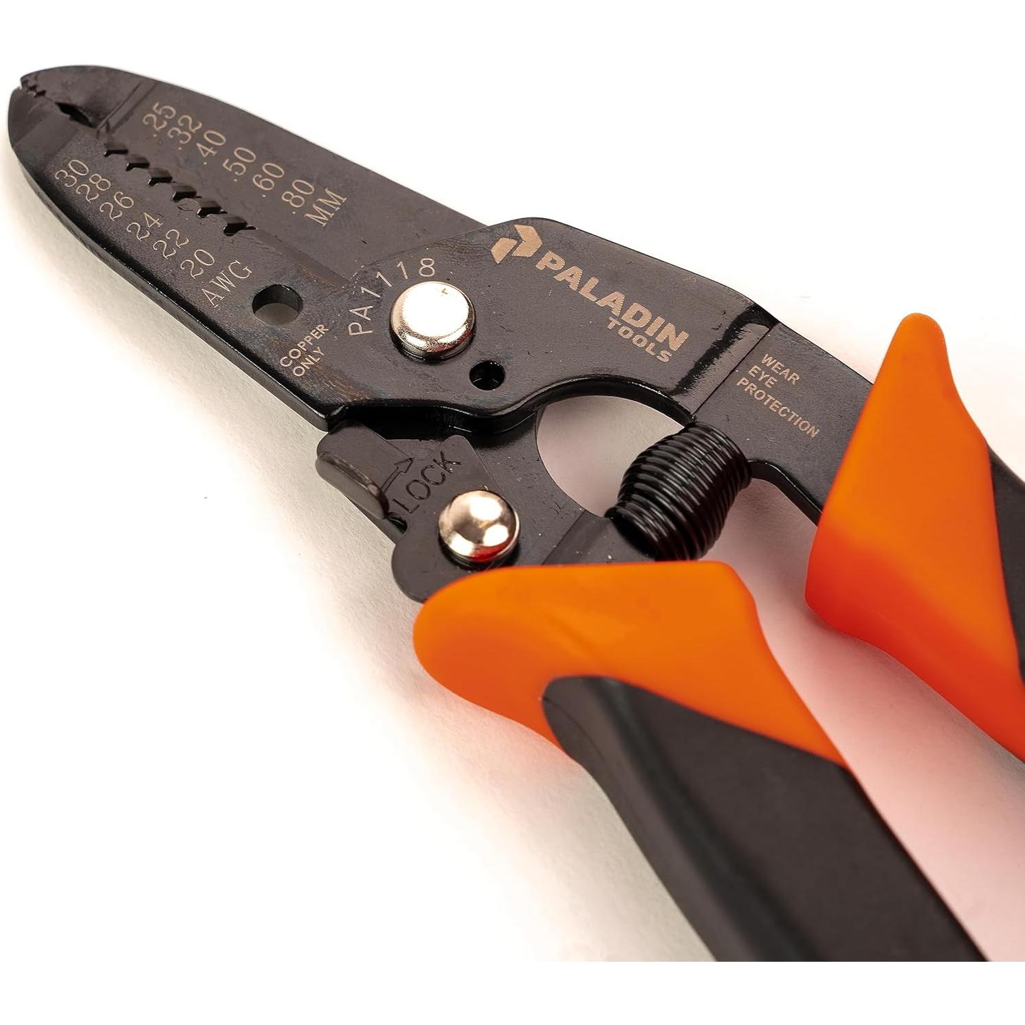 Desforradora y Cortadora de Alambre Paladin PA1118 30-20 AWG