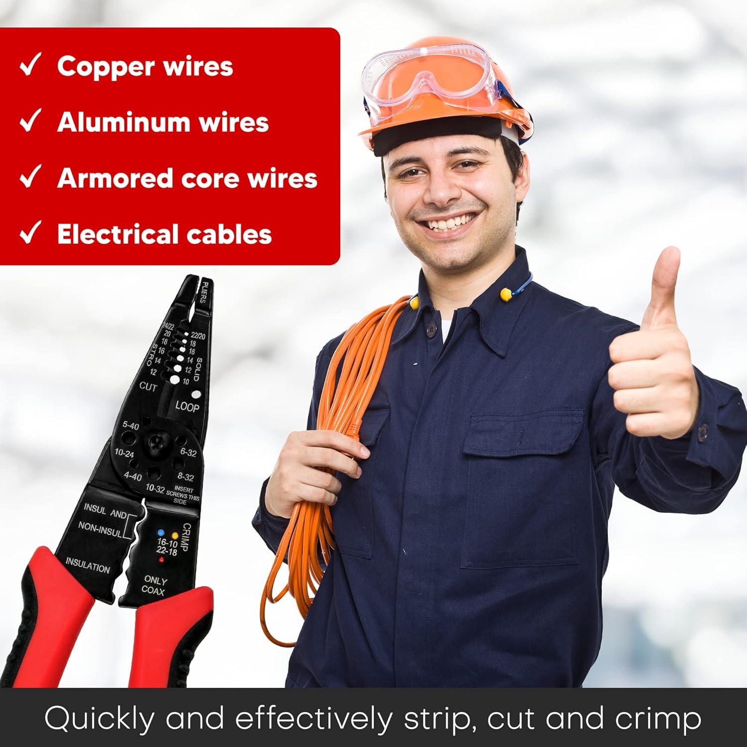 Cortador de Pelacables YIYITOOLS XT-1-001 220g Ergonómico